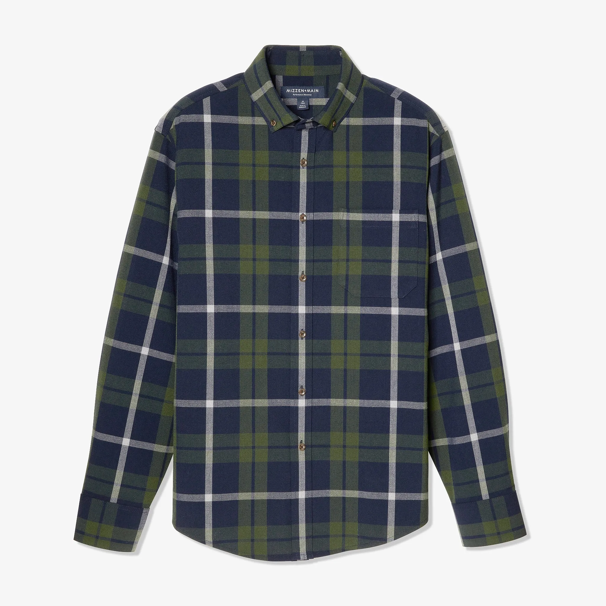 Olive Navy Large Plaid