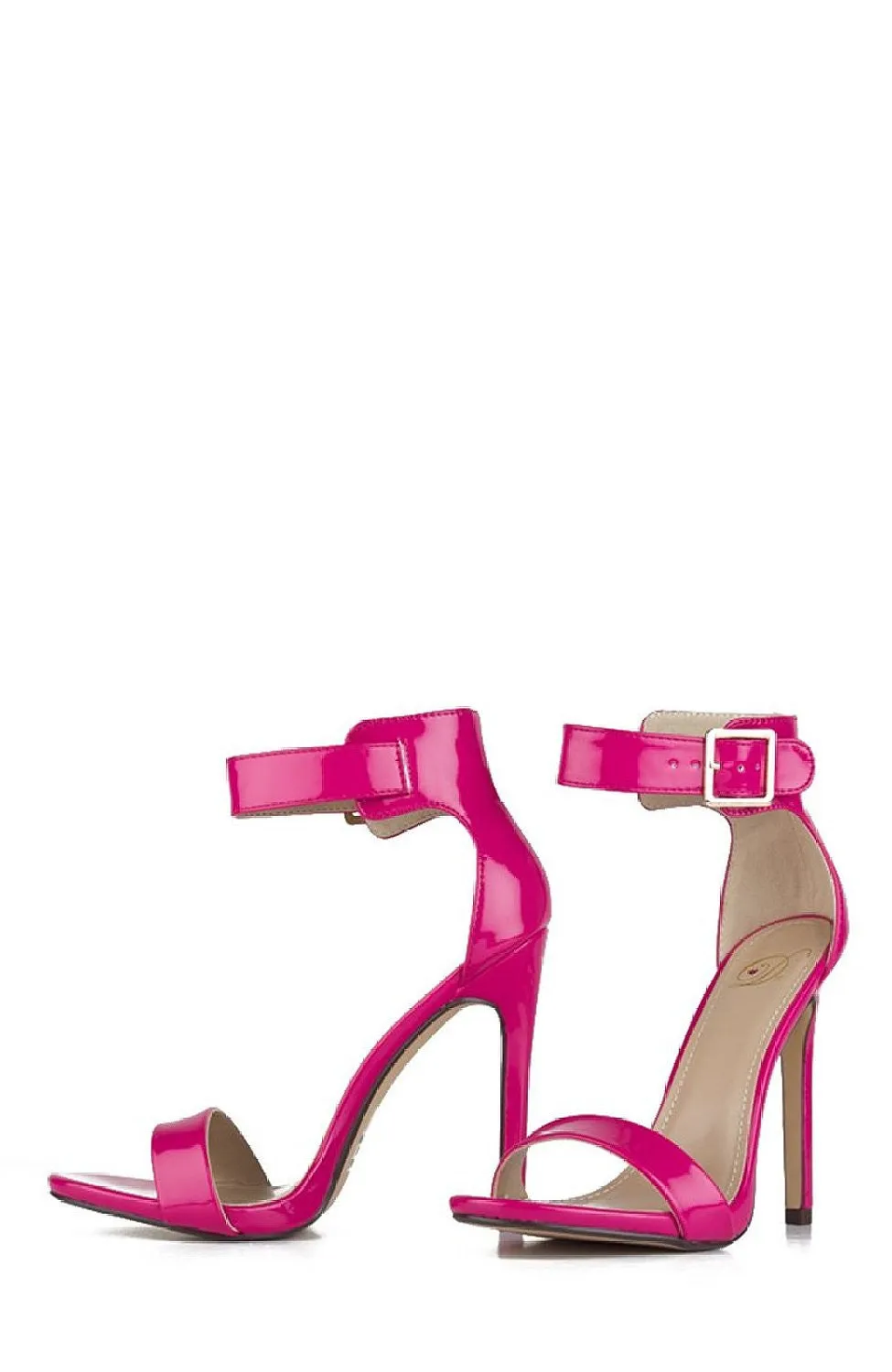 Open Toe Ankle Strap Stiletto Evening Heel Sandals