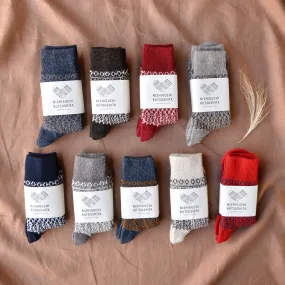 Oslo Jacquard Wool Socks (Adults)