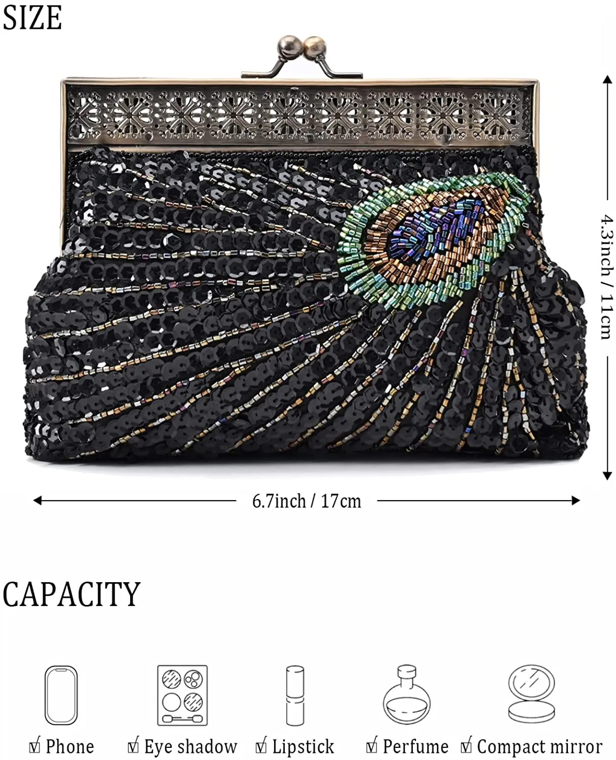 Peacock Clutch