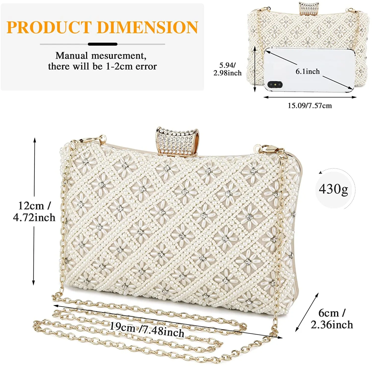 Pearl Clutch Bag