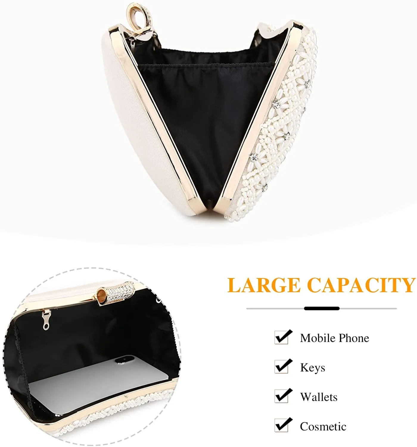 Pearl Clutch Bag