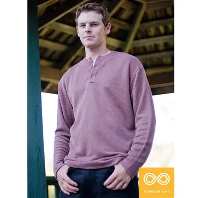 PENN 100% Organic Hemp Football Henley (Nut Buttons, Plastic-free, Elastic-free) (Discontinued)