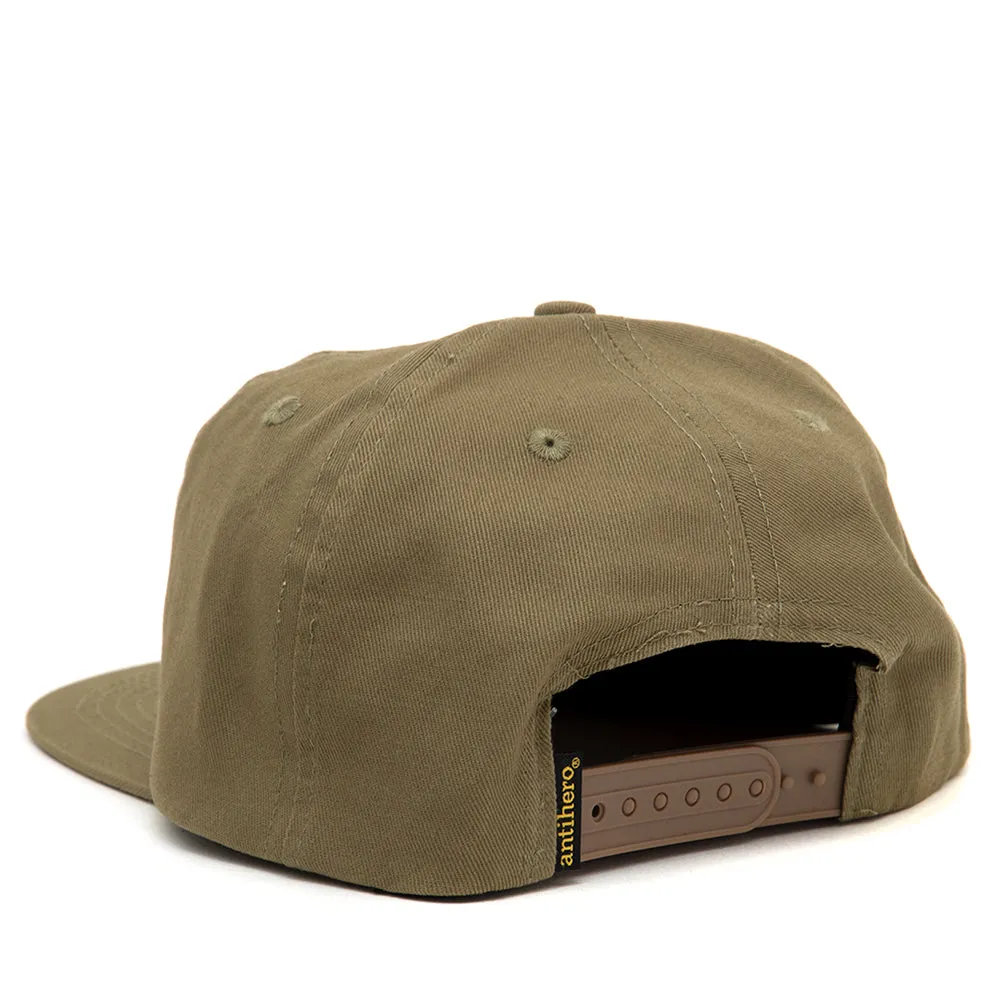 Pigeon Round Adj. Snapback Hat (Khaki)