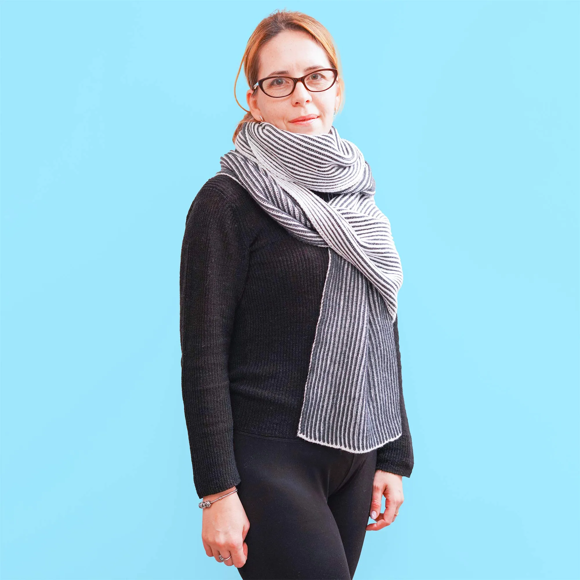 PRAIRIES 100% Organic Merino Wool Scarf (74”x15.75”) (Unisex) (No Polyester, No Latex, No Elastic, No Synthetics)