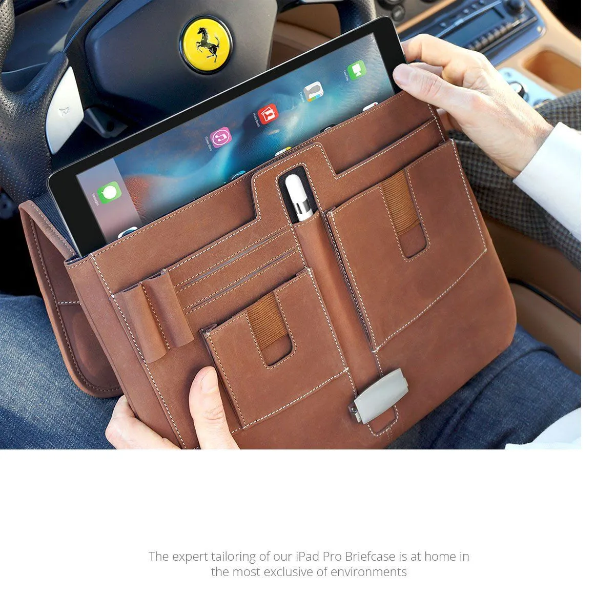 Premium Leather iPad Pro Briefcase