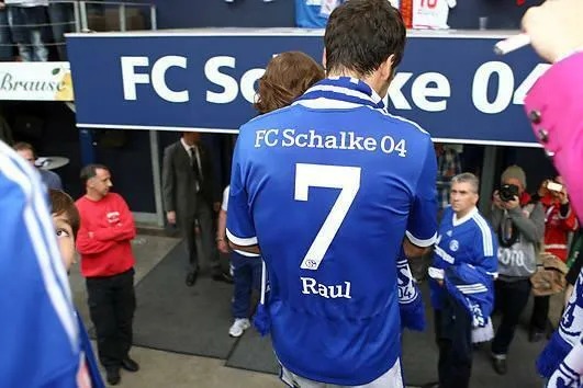 Raul Schalke 04 2011 2012 LAST MATCH PLAYER ISSUE Jersey Shirt Camiseta L