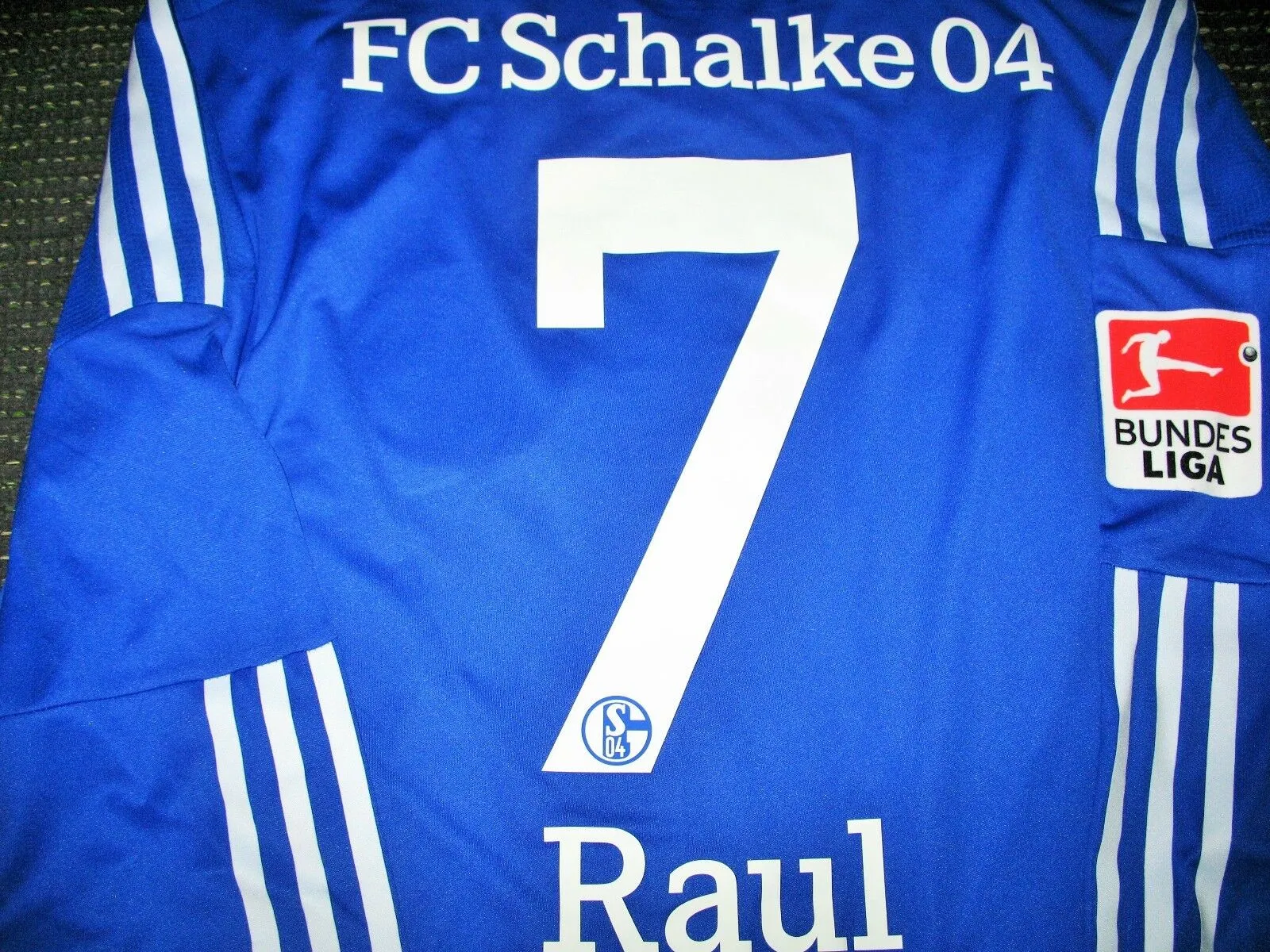 Raul Schalke 04 2011 2012 LAST MATCH PLAYER ISSUE Jersey Shirt Camiseta L