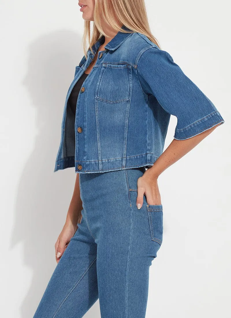 River Crop Denim Jacket