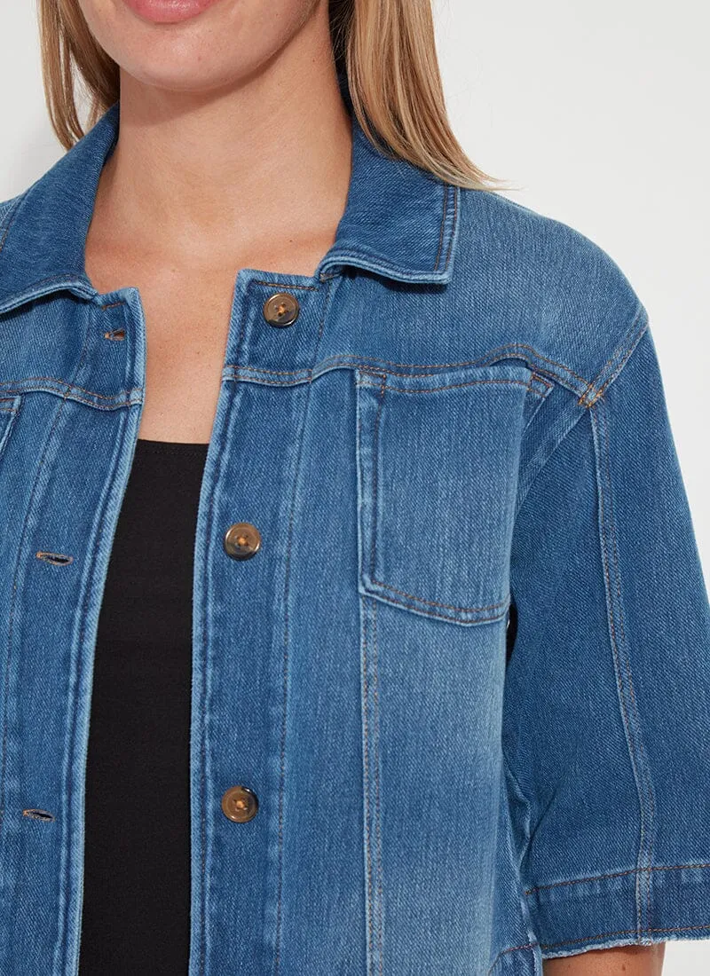 River Crop Denim Jacket