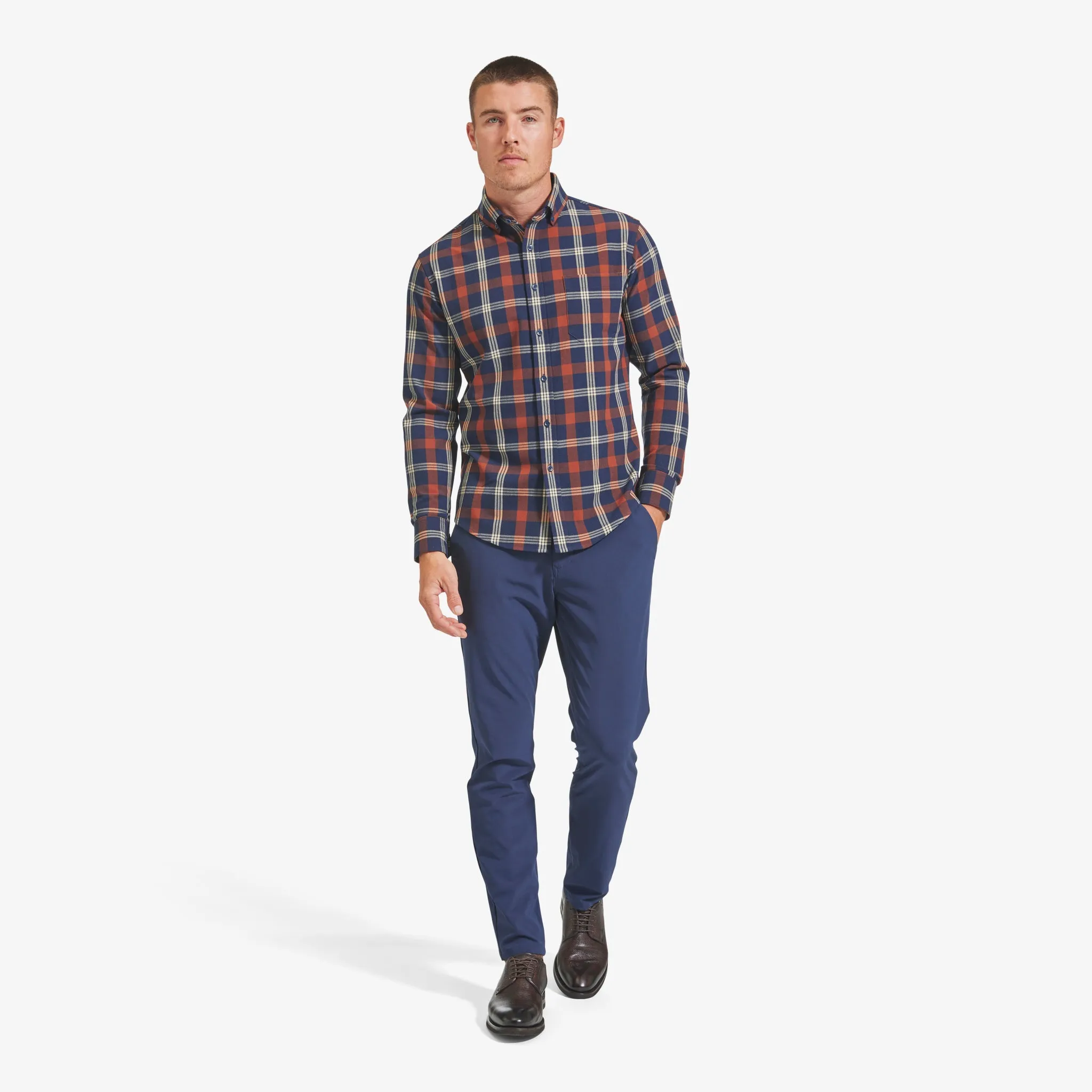 Rust Tan Large Multi Plaid