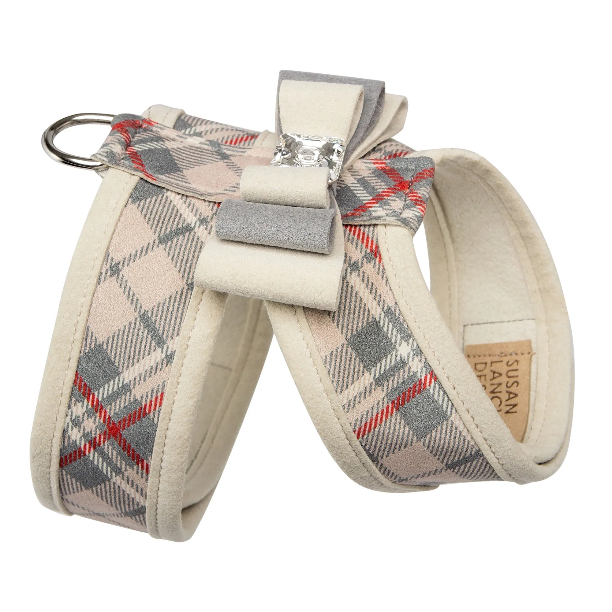 Scotty Plaid Really Big Bow Tinkie Harness with Doe Trim