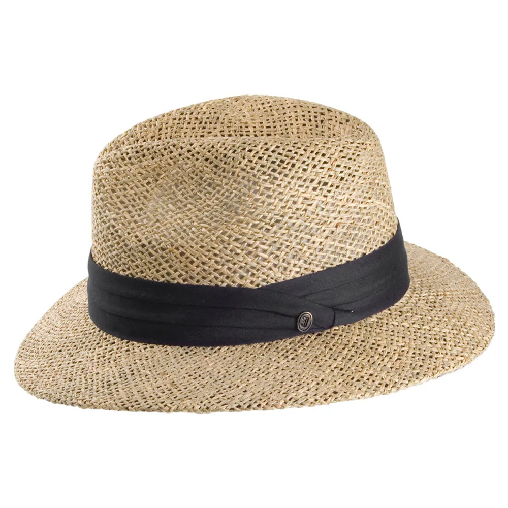 Seagrass Straw Safari Fedora Natural Wholesale Pack