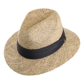 Seagrass Straw Safari Fedora Natural Wholesale Pack