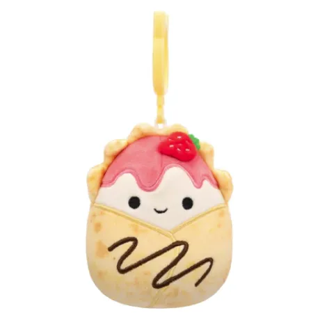 Squishmallow 3.5 Inch Gasten the Strawberry Crepe Plush Clip