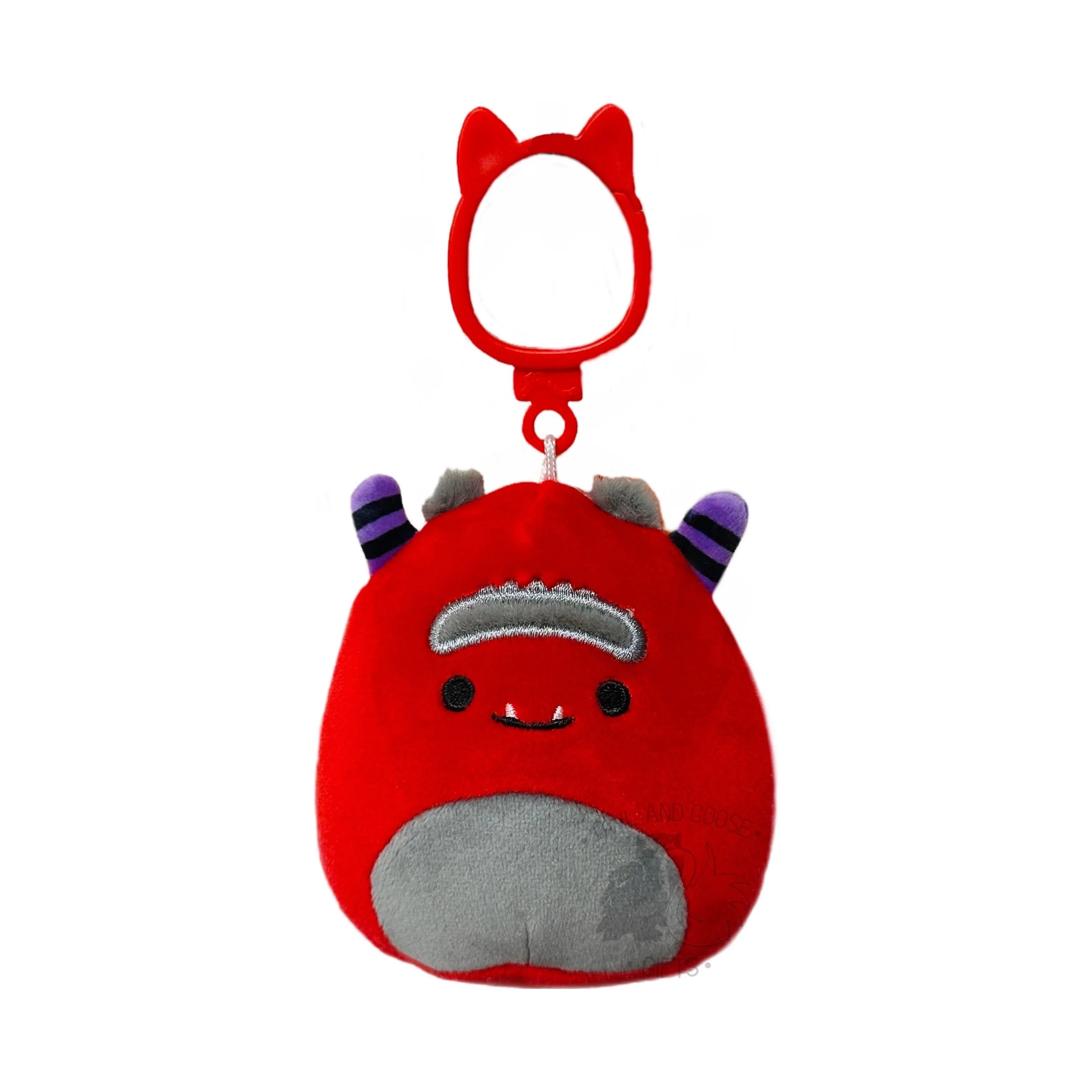 Squishmallow 3.5 Inch Jeb the Monster Halloween Plush Clip