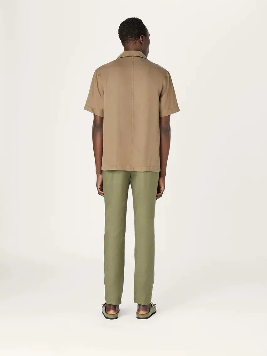 The 24 Trouser Linen || Olive | Linen