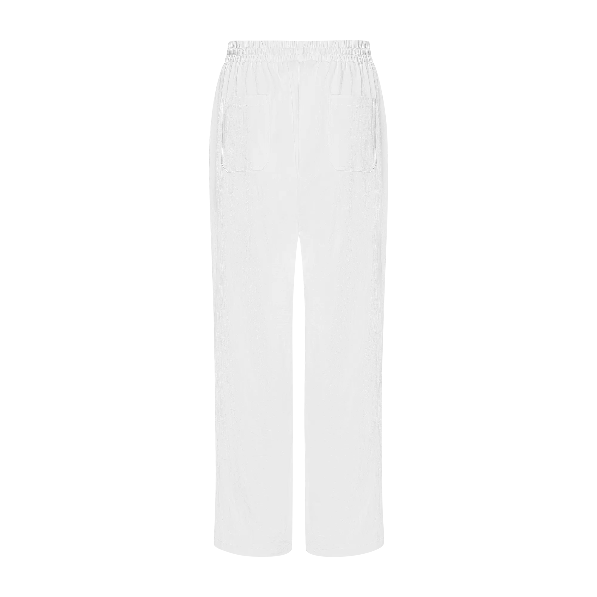 THE WOMEN'S XANADU LINEN PANTS-WHITE