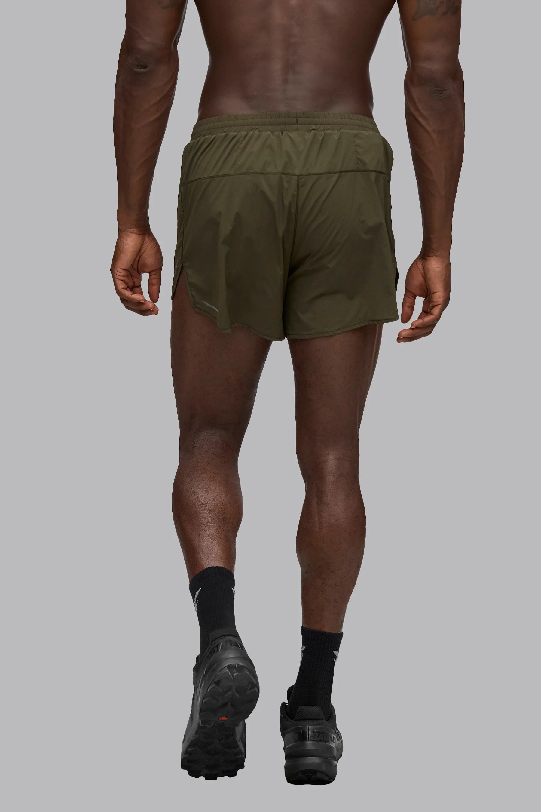 V_XLYTE 3" RUNNING SHORTS - Khaki