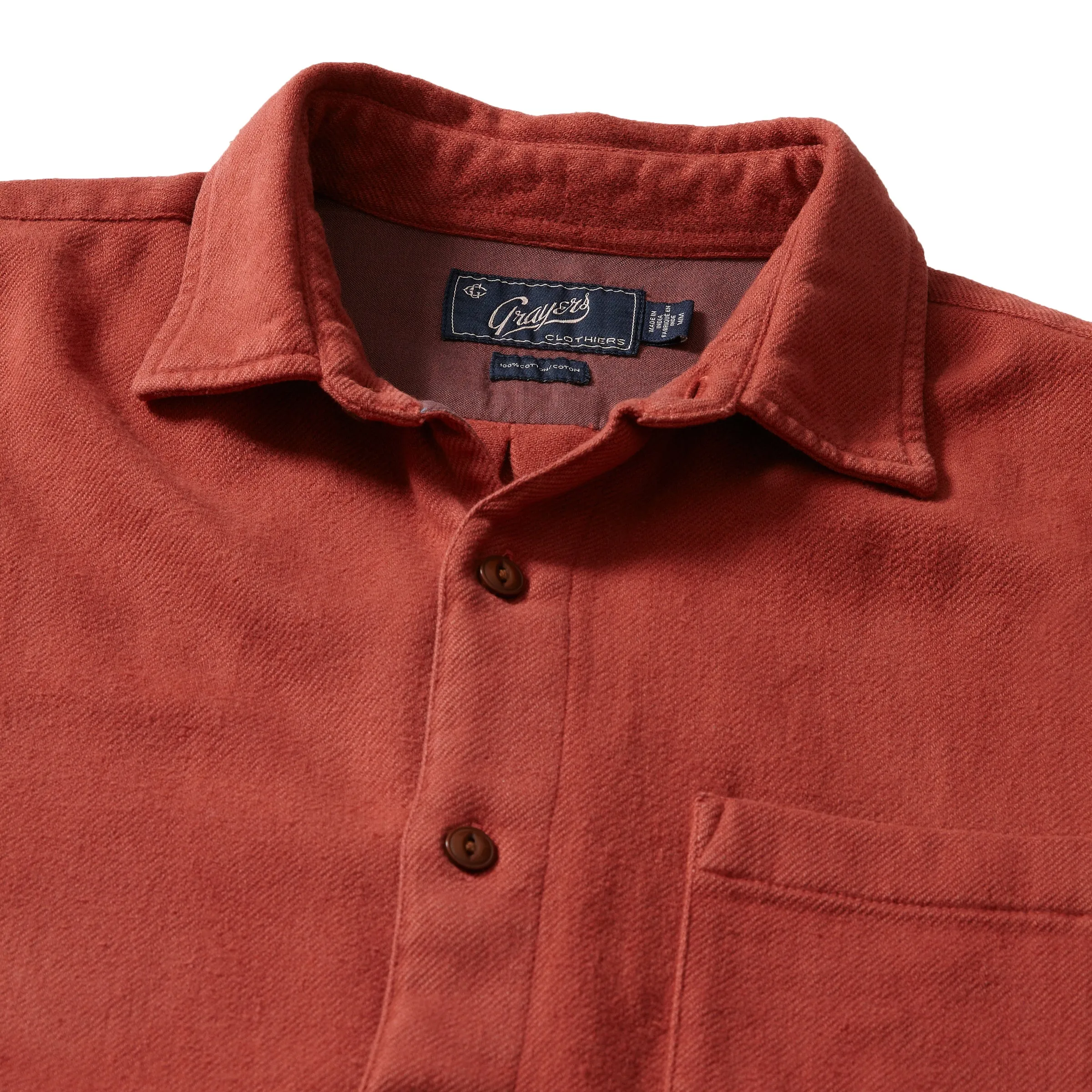 West Glen Flannel Shirt - Cinnabar