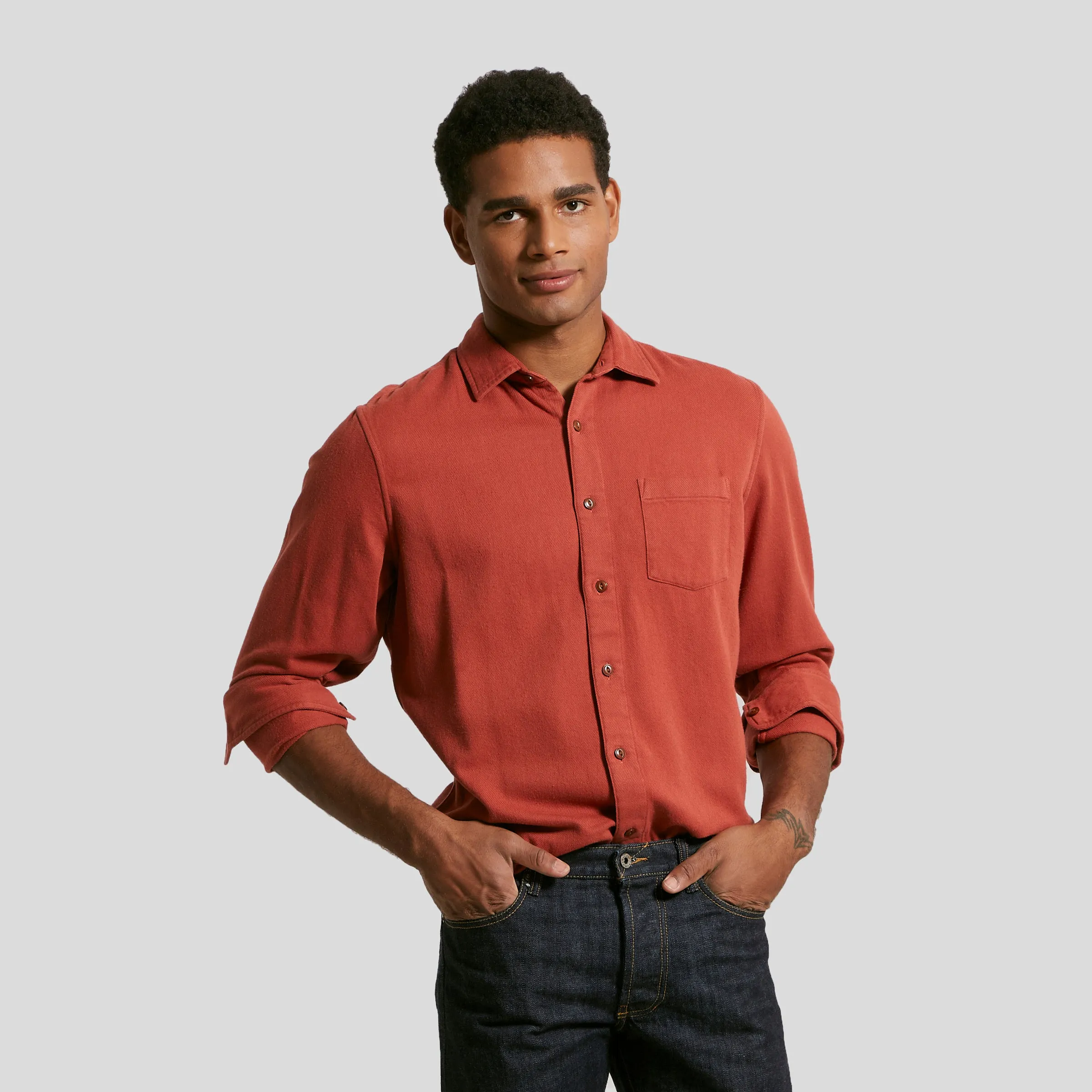 West Glen Flannel Shirt - Cinnabar