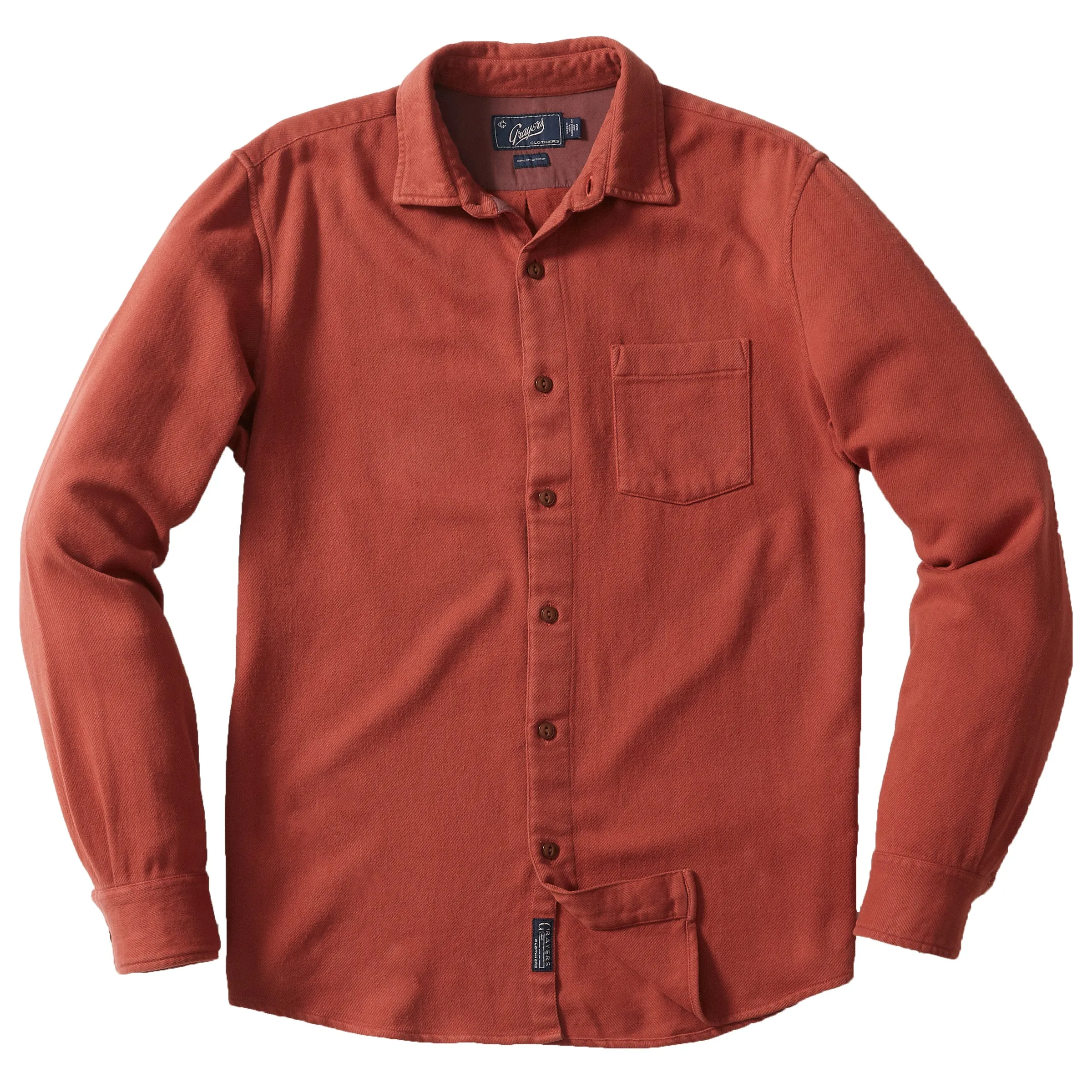 West Glen Flannel Shirt - Cinnabar