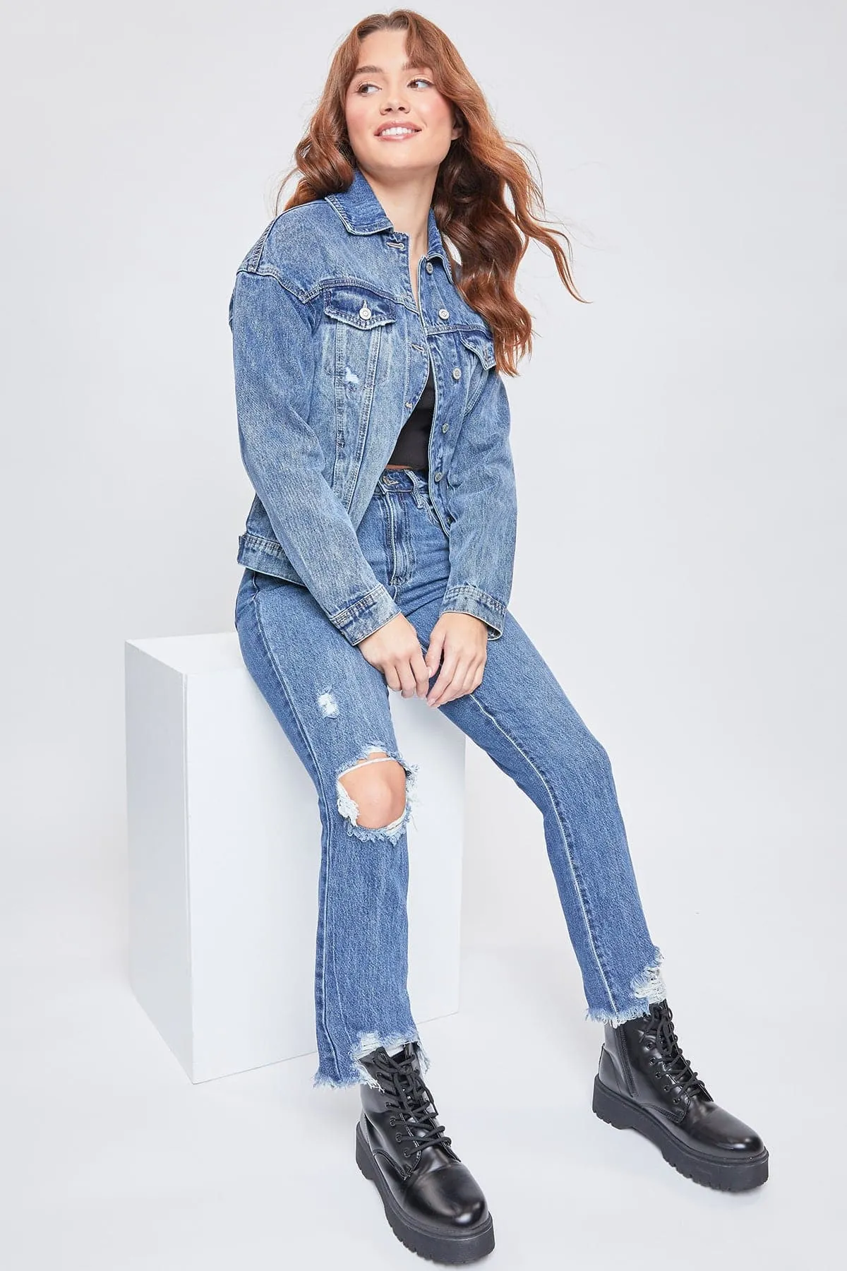 Women's Oversized Boyfriend Denim Jacket