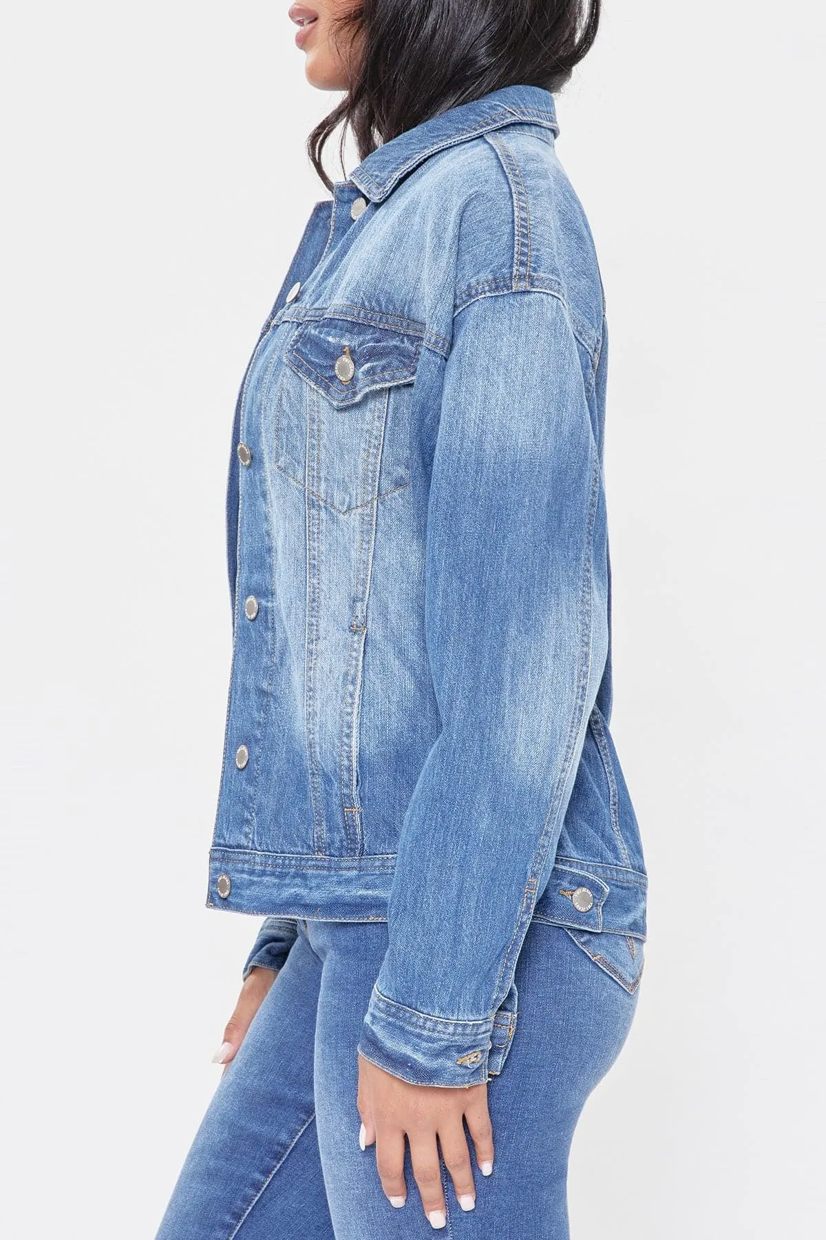 Women's Oversized Boyfriend Denim Jacket