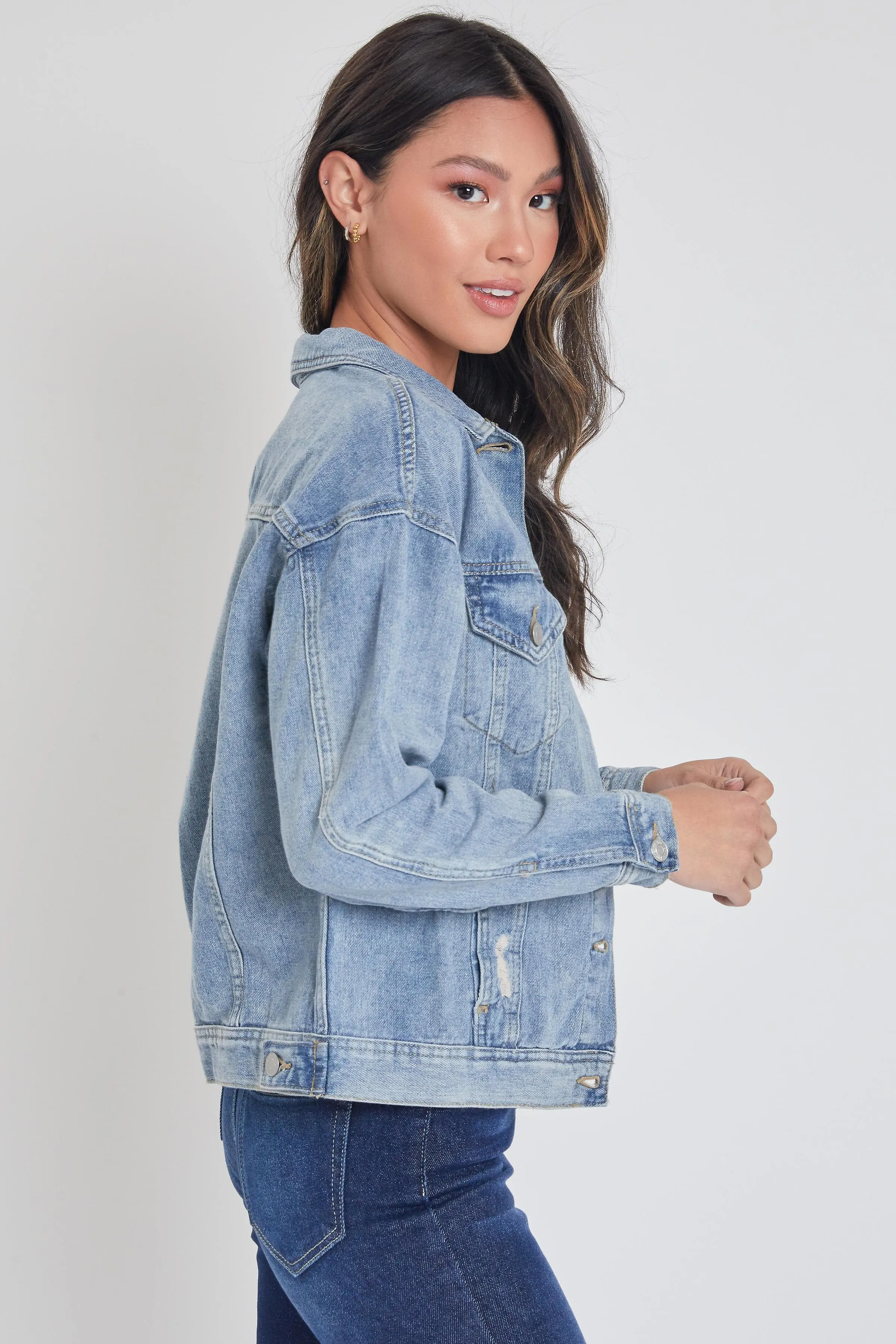 Women's Oversized Boyfriend Denim Jacket