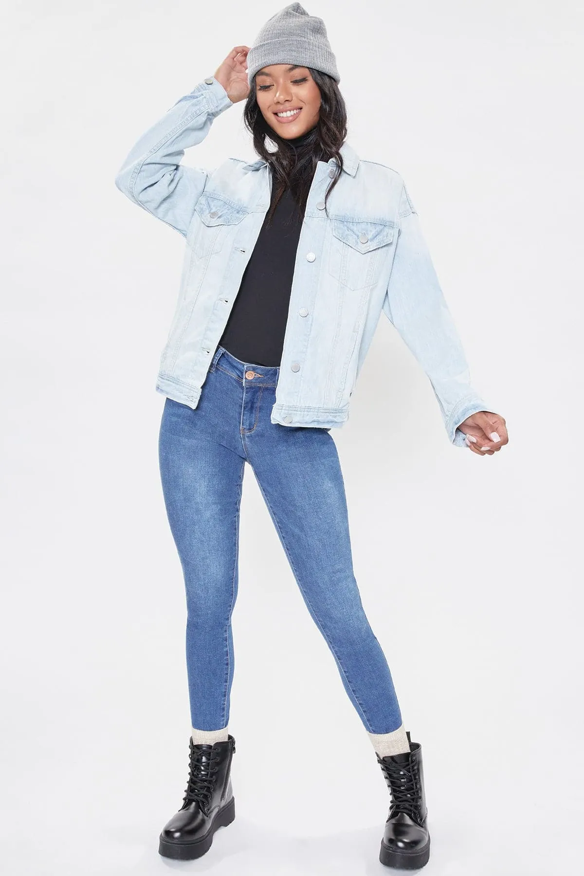 Women's Oversized Boyfriend Denim Jacket