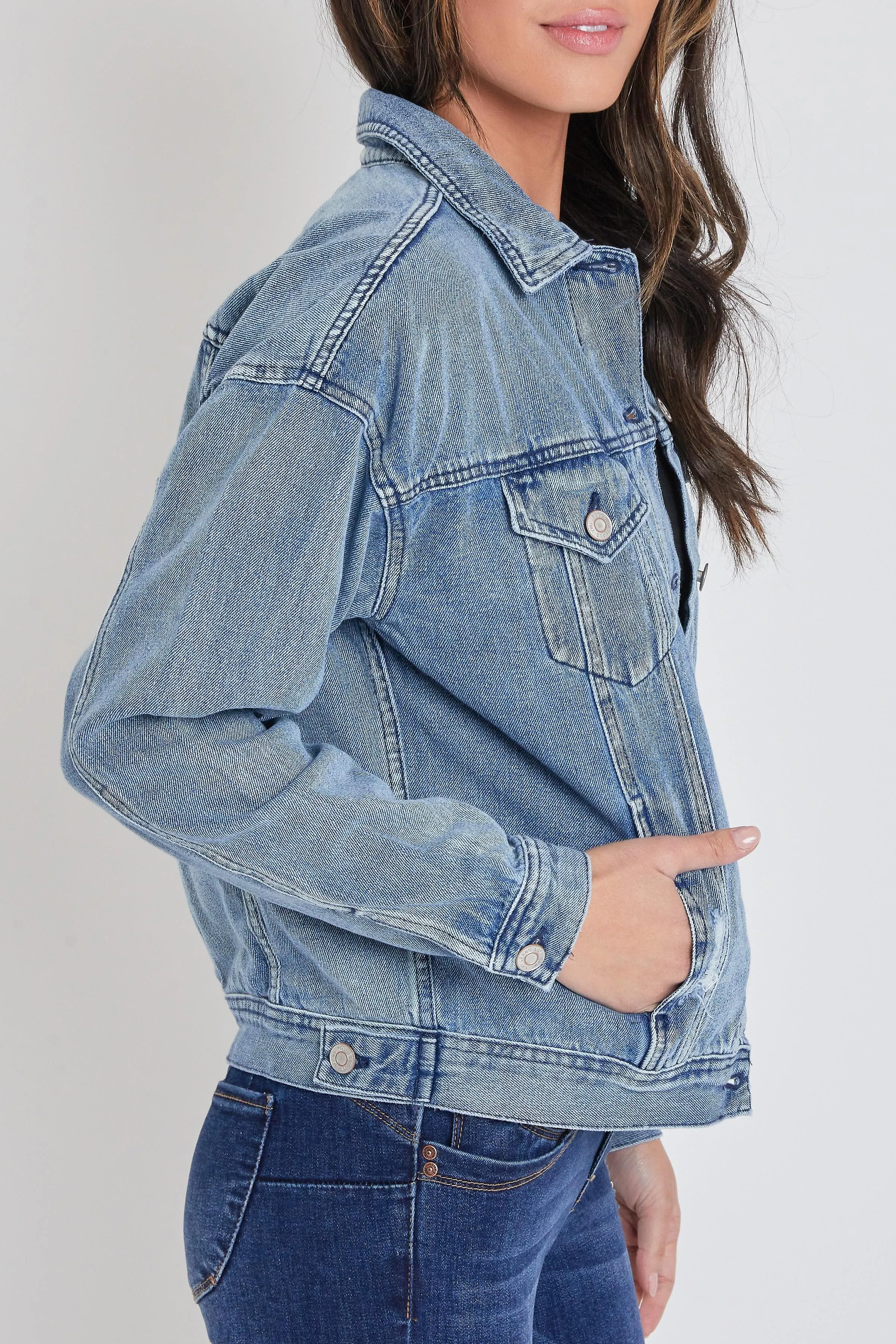 Women's Oversized Boyfriend Denim Jacket