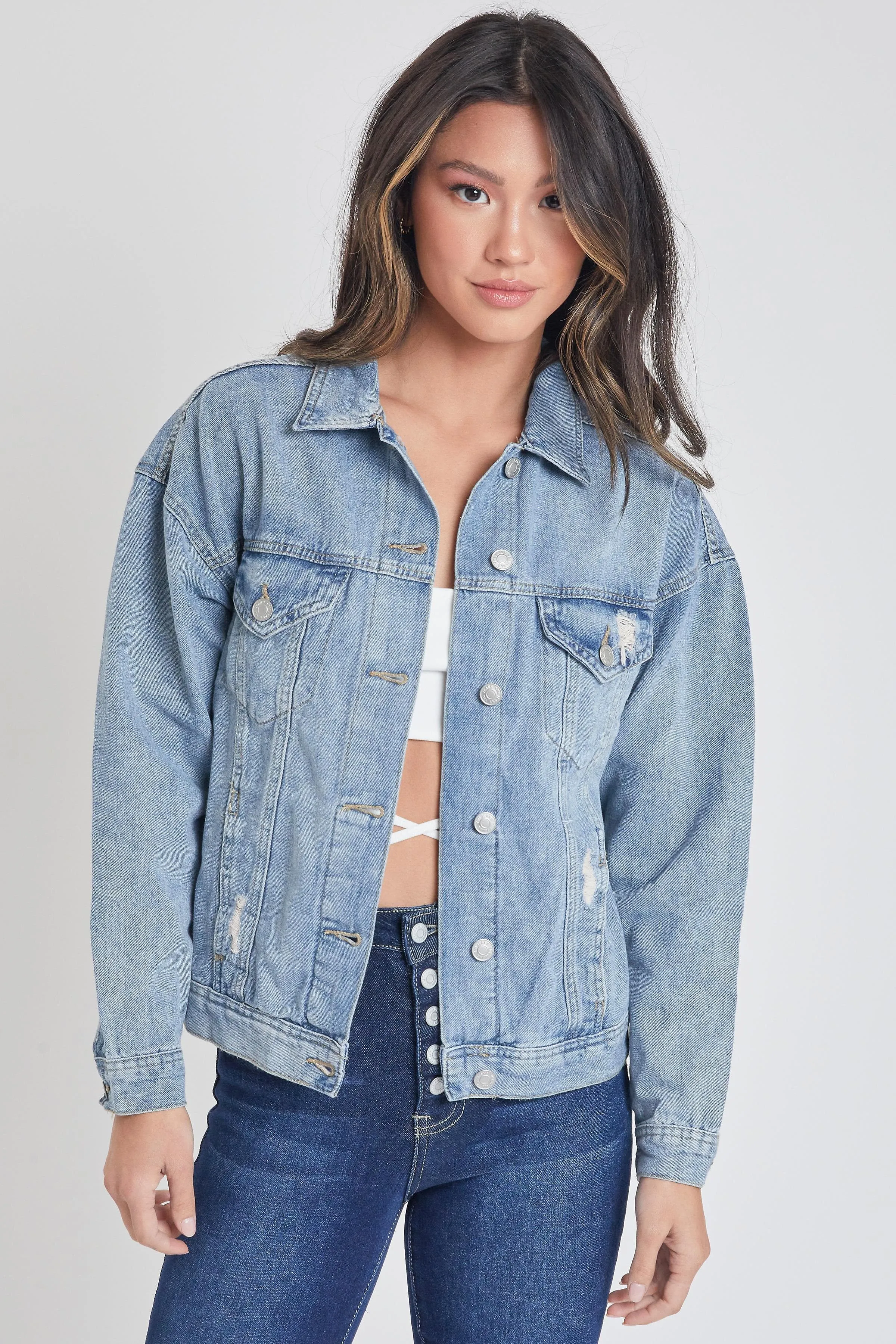 Women's Oversized Boyfriend Denim Jacket