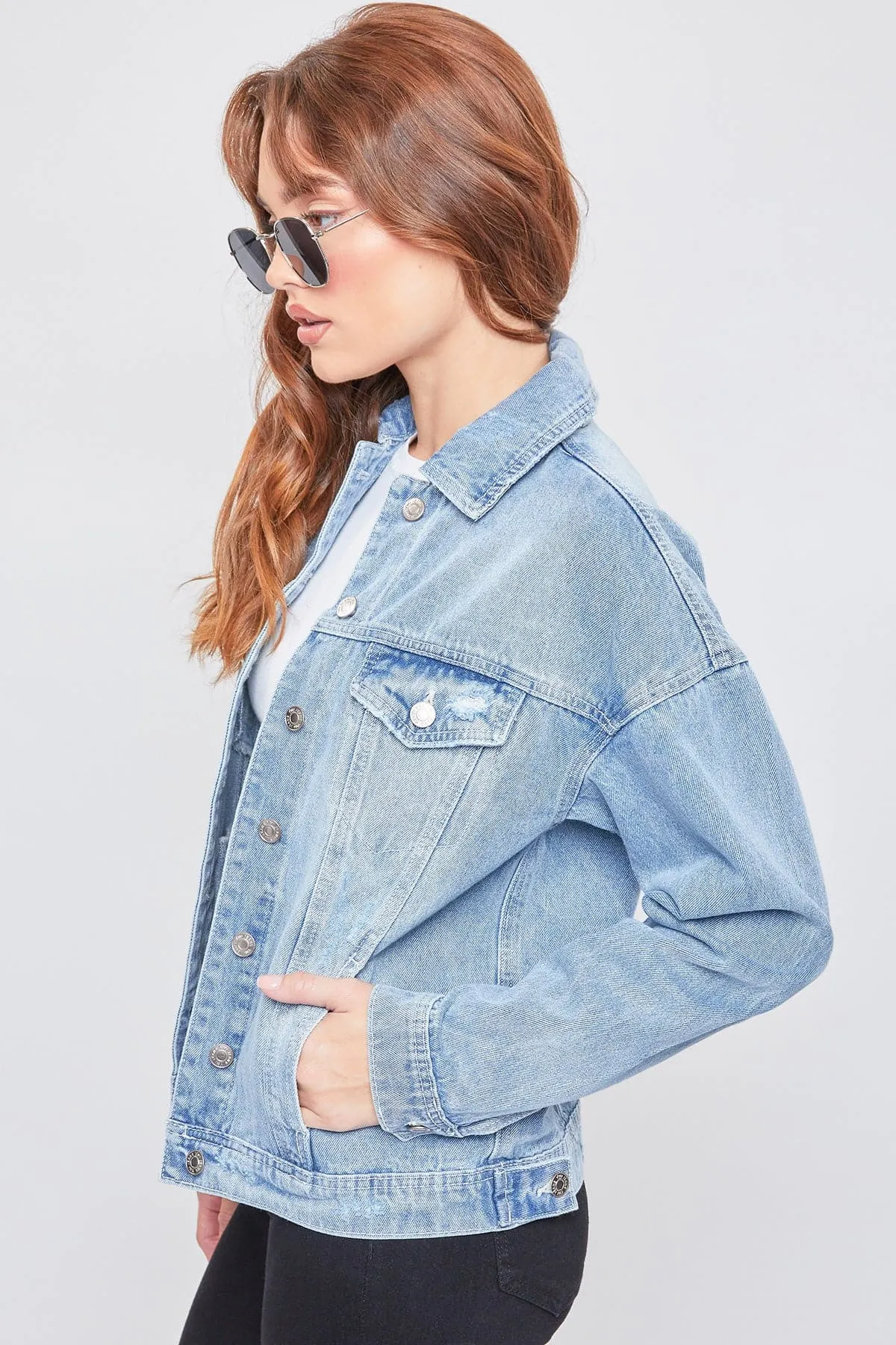 Women's Oversized Boyfriend Denim Jacket